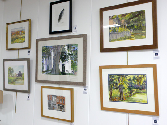 Cazenovia Watercolor Society works on display at the New Woodstock Free Library