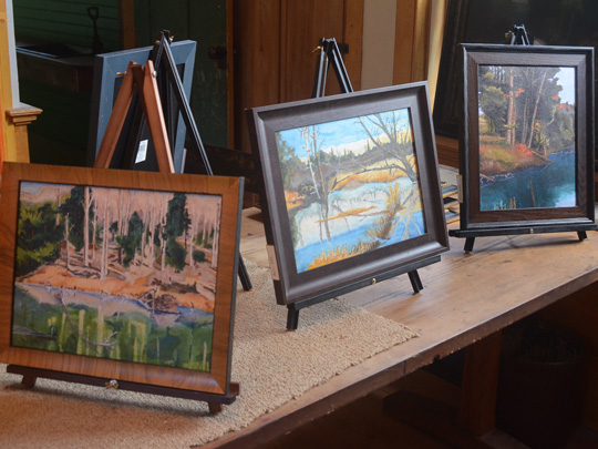 Carl Stearns paintings on display at his historic house