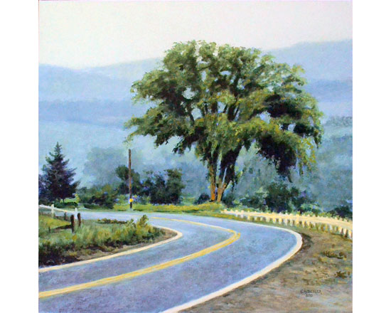 "King Settlement Road Elm"    24" x  24"     acrylic      ©2023 “King Settlement Road Elm”    24” x  24”     acrylic      ©2023